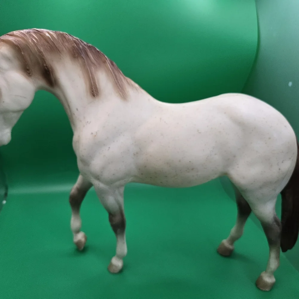 Elegant Cream and Brown Horse Figurine